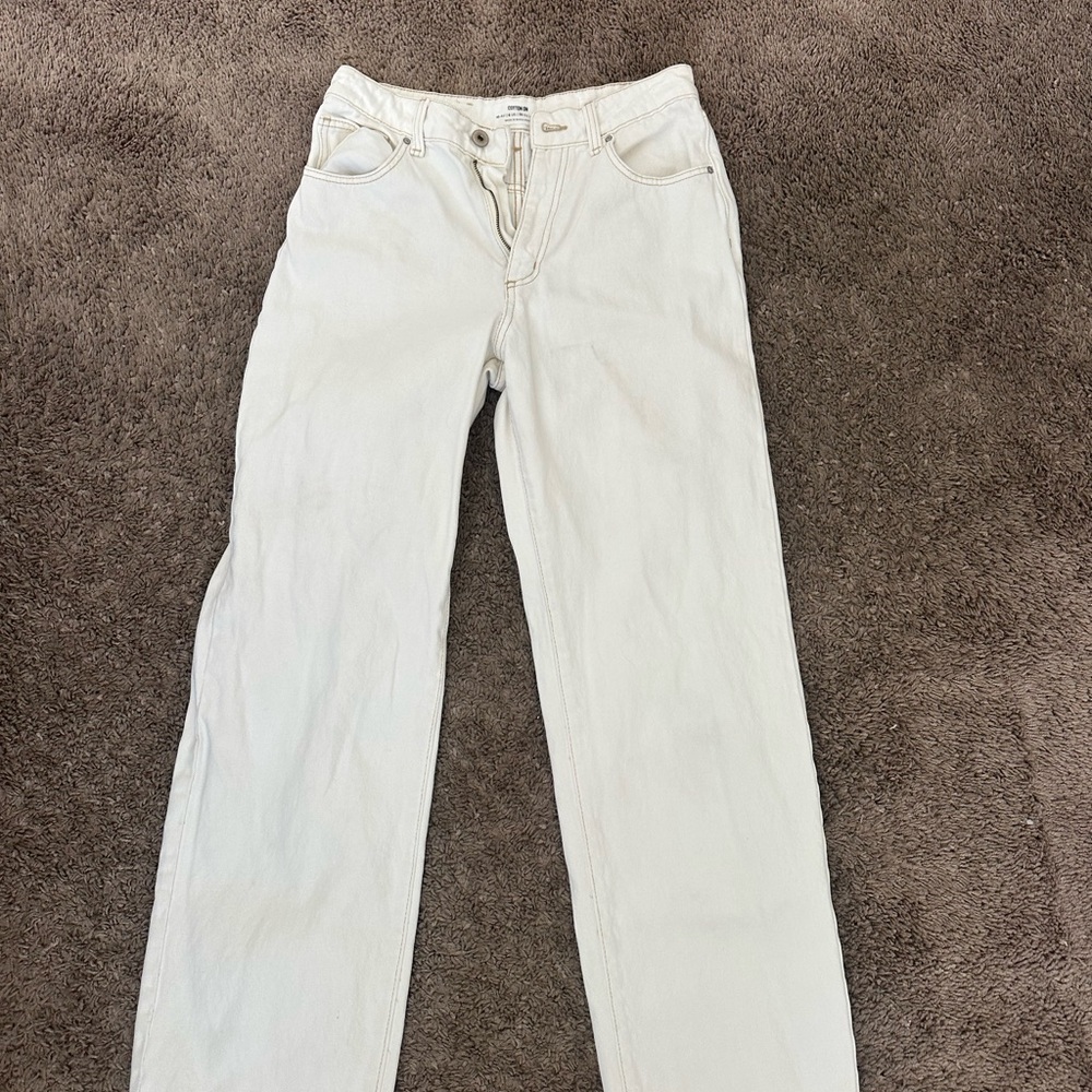 Cotton On Women's High Rise Jeans - Cream